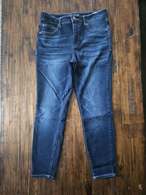 Maurices Dark Blue Stretch Skinny Jeans Size 10 Short
